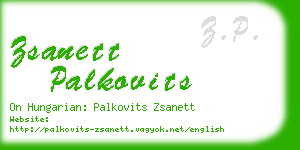 zsanett palkovits business card